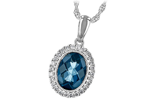 A235-28375: NECK 1.28 LONDON BLUE TOPAZ 1.41 TGW