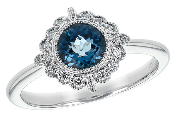 A235-28393: LDS RG .93 BLUE TOPAZ 1.05 TGW