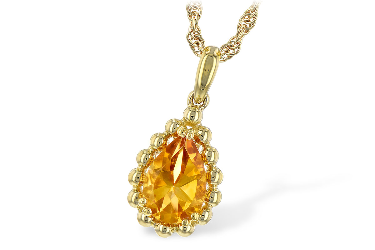 A235-31157: NECKLACE 1.06 CT CITRINE