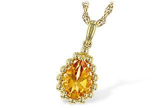 A235-31157: NECKLACE 1.06 CT CITRINE