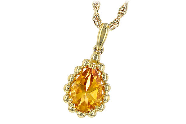 A235-31157: NECKLACE 1.06 CT CITRINE