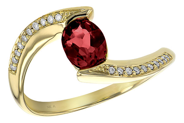 A236-19320: LDS RG .75 GARNET .82 TGW