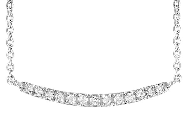 A236-23857: NECKLACE .10 TW (13 STONES)