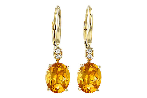 A236-26548: EARR 3.20 TW CITRINE 3.25 TGW (9x7MM CIT)