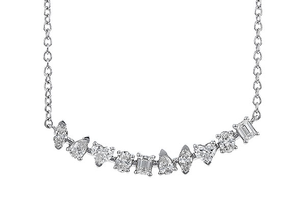 A319-88411: NECKLACE .70 TW FANCY CUT DIAS (18")