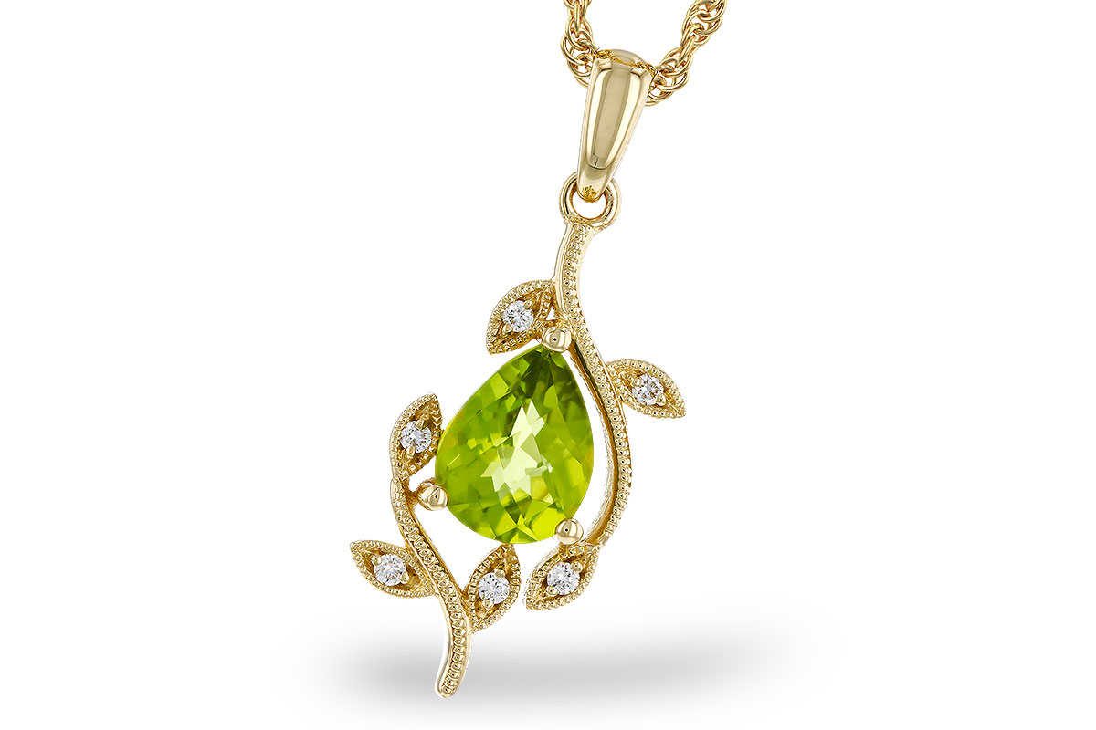 A320-75675: NECKLACE 1.16 PERIDOT 1.21 TGW (8x6MM PER)