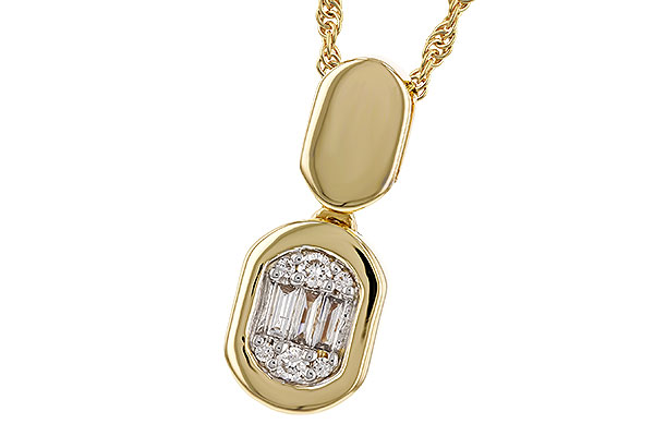 A320-78402: NECKLACE .07 TW BAG .12 TW