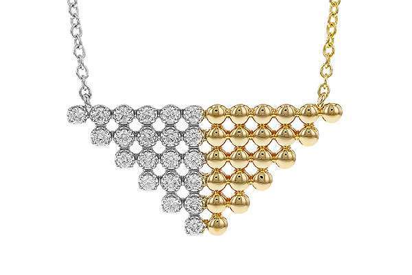 A320-78448: NECKLACE .37 TW (18")