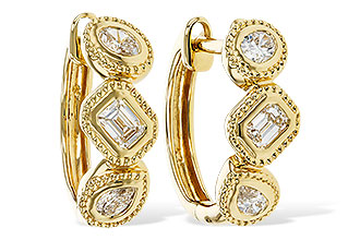 A320-80257: EARRINGS .42 TW FANCY CUT DIAS
