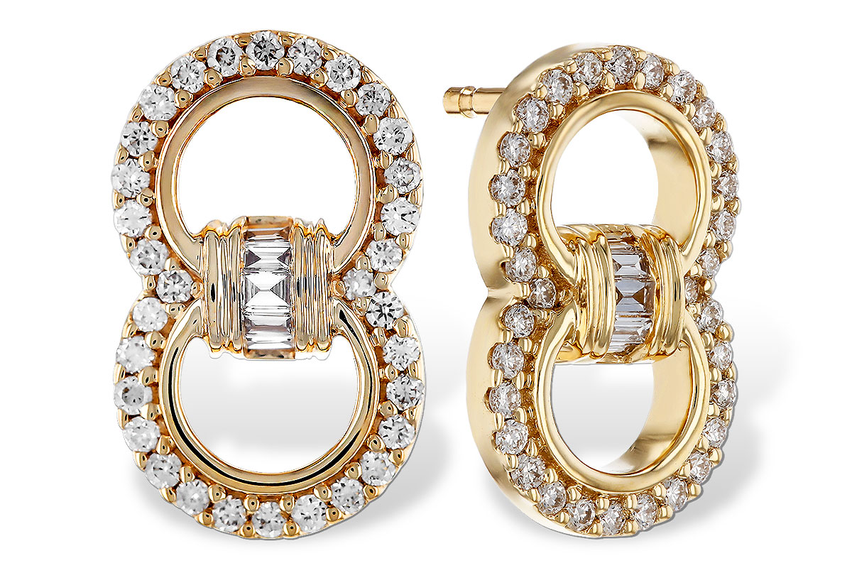 A321-63820: EARRINGS .05 TW BAGS .28 TW