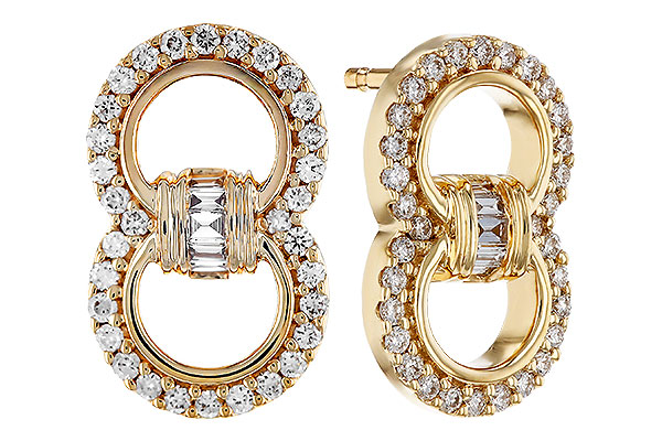 A321-63820: EARRINGS .05 TW BAGS .28 TW