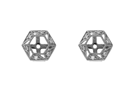 B046-26557: EARRING JACKETS .08 TW (FOR 0.50-1.00 CT TW STUDS)