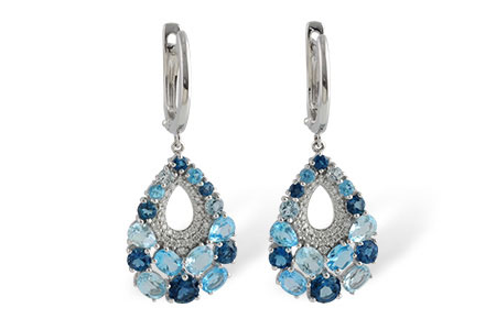 B233-52975: EARR 4.01 BLUE TOPAZ 4.24 TGW