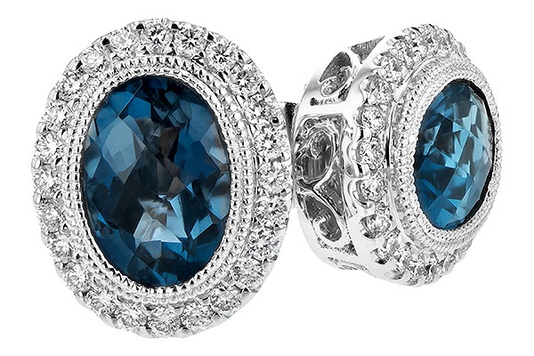 B235-28375: EARR 1.76 LONDON BLUE TOPAZ 2.01 TGW