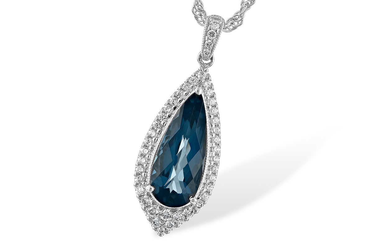 B235-30193: NECK 2.40 LONDON BLUE TOPAZ 2.65 TGW