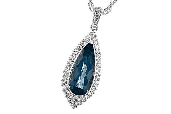 B235-30193: NECK 2.40 LONDON BLUE TOPAZ 2.65 TGW