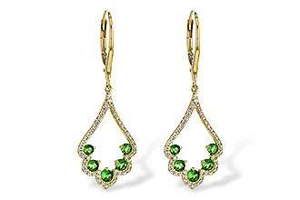 B236-18402: EARR .64 GREEN GARNET .98 TGW