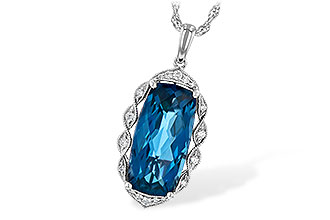 B236-19275: NECK 6.70 LONDON BLUE TOPAZ 6.81 TGW