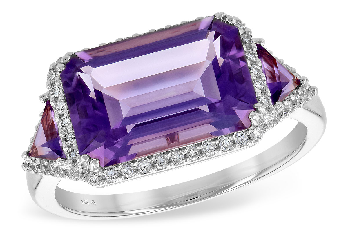 B236-19311: LDS RG 3.48 TW AMETHYST 3.70 TGW (12x8MM)