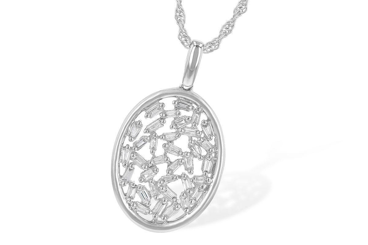 B236-22975: NECK .34 TW BAGUETTE DIAS