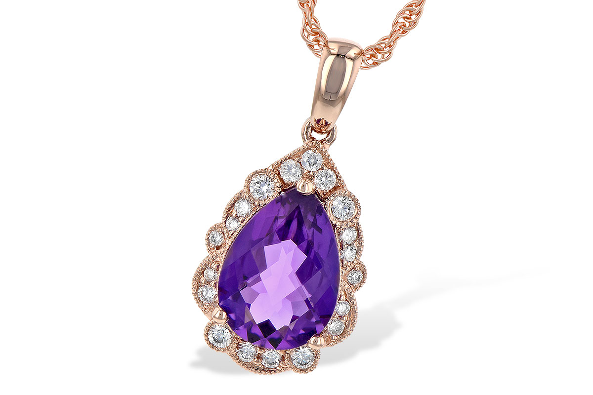 B236-25657: NECKLACE 1.53 AMETHYST 1.68 TGW (10x7 PS)