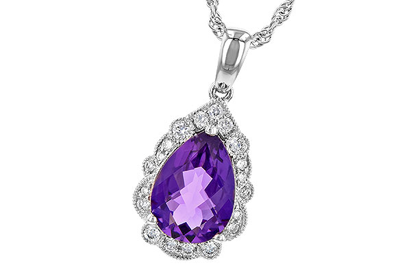 B236-25657: NECKLACE 1.53 AMETHYST 1.68 TGW