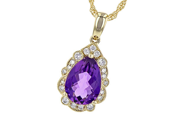 B236-25657: NECKLACE 1.53 AMETHYST 1.68 TGW