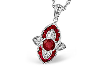 B318-93893: NECK .63 TW RUBY .70 TGW