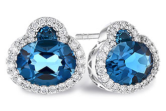 B318-97484: EARR 2.60 TW LONDON BLUE TOPAZ 2.81 TGW