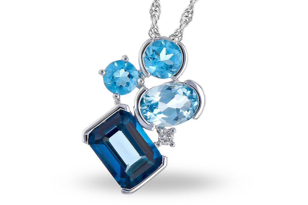 B318-97502: NECK 3.08 BLUE TOPAZ TW 3.11 TGW