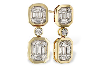 B320-72966: EARRINGS .38 BAG .45 TW
