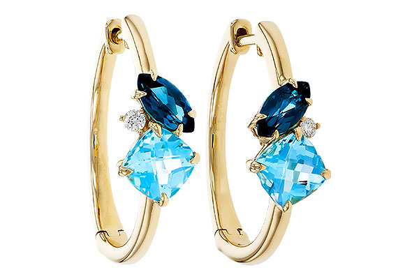 B320-76548: EARRINGS 1.82 TW BLUE TOPAZ 1.86 TGW