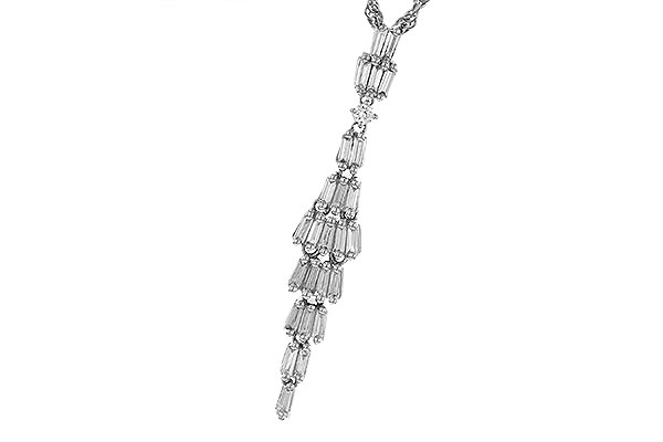 B320-78420: NECKLACE .33 BAG .35 TW