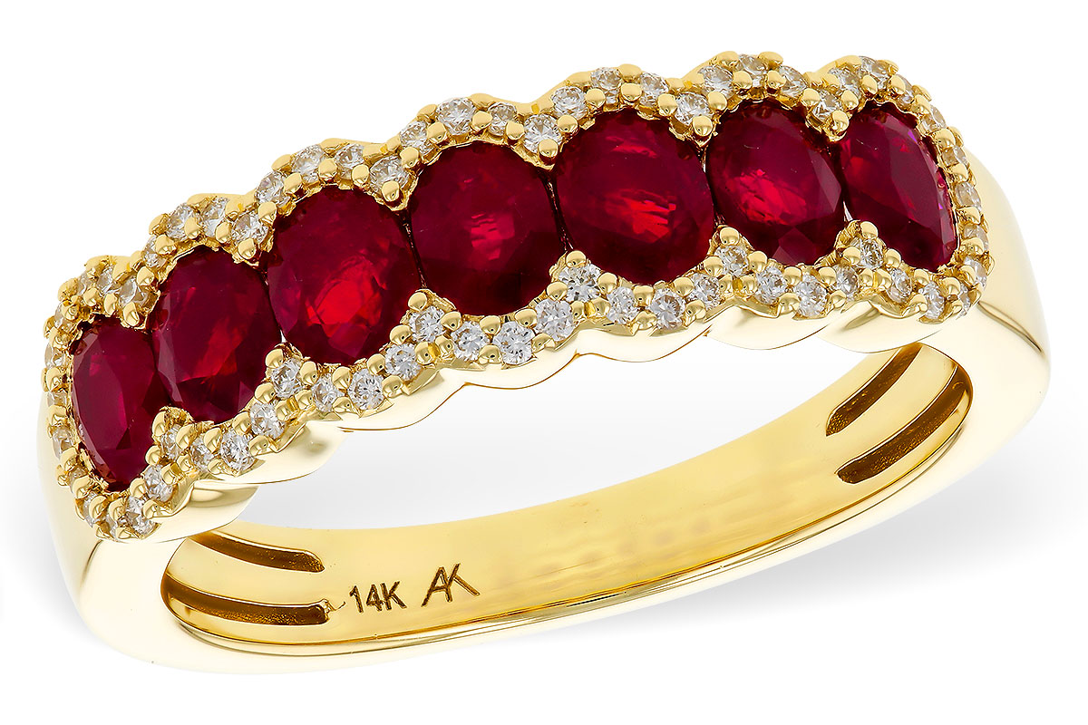 B320-80193: LDS WED RG 1.40 TW RUBY 1.57 TGW