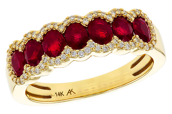 B320-80193: LDS WED RG 1.40 TW RUBY 1.57 TGW