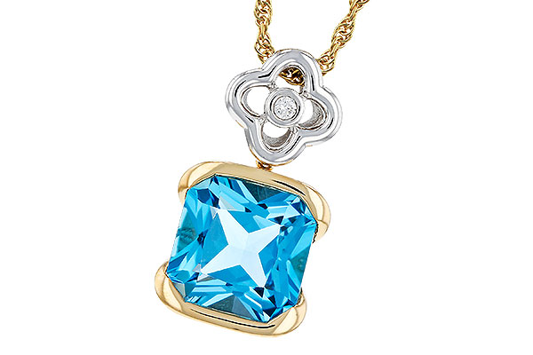 B321-63848: NECKLACE 3.50 BLUE TOPAZ 3.52 TGW (9MM BT)