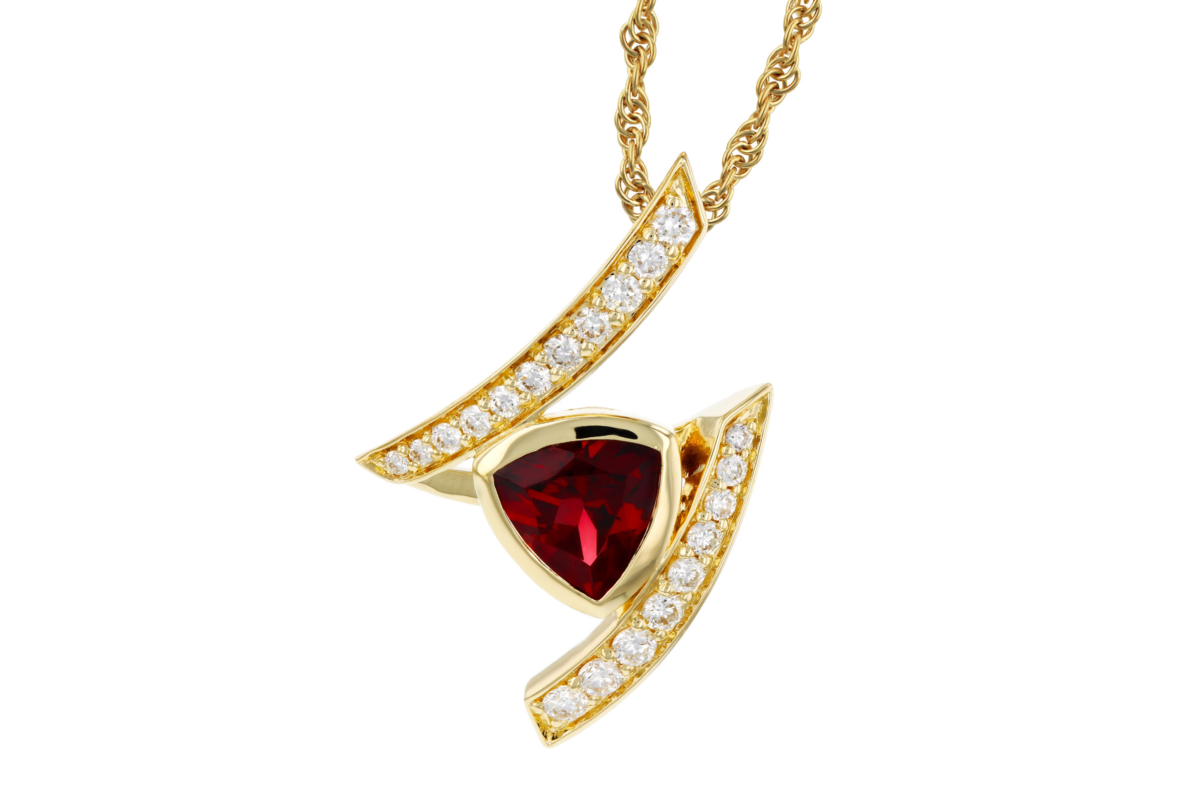 B321-66593: NECKLACE .84 GARNET 1.03 TGW (6MM GAR)