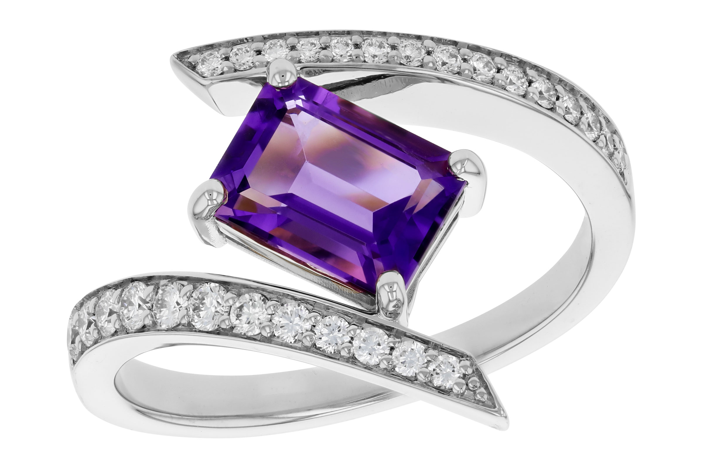 B321-66602: LDS RG 1.36 AMETHYST 1.63 TGW (8x6MM AMY)