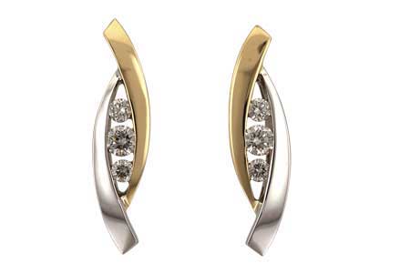 C046-25666: EARRINGS .27 TW