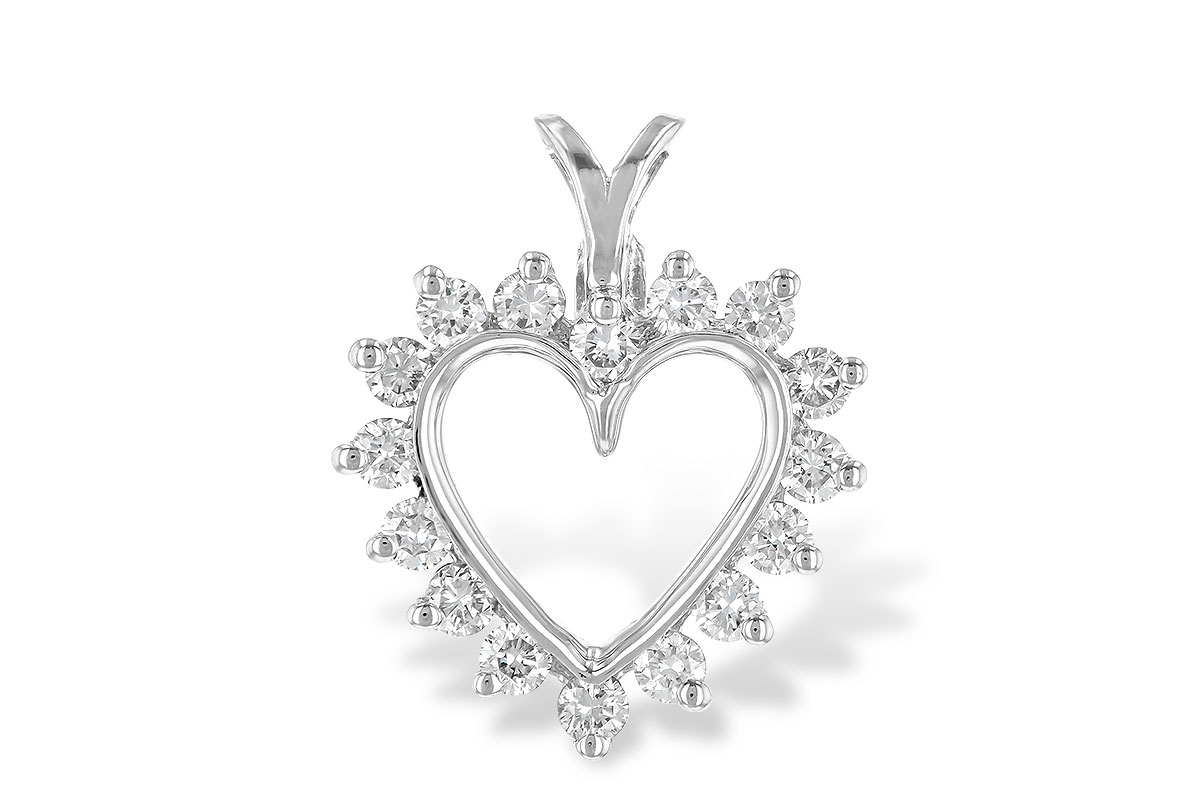 C052-57538: HEART PENDANT .45 TW