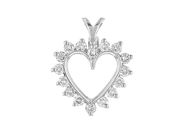 C052-57538: HEART PENDANT .45 TW