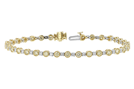 C234-44738: BRACELET 2.22 YELLOW DIA 3.04 TW
