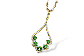C236-18393: NECK .34 GREEN GARNET .53 TGW
