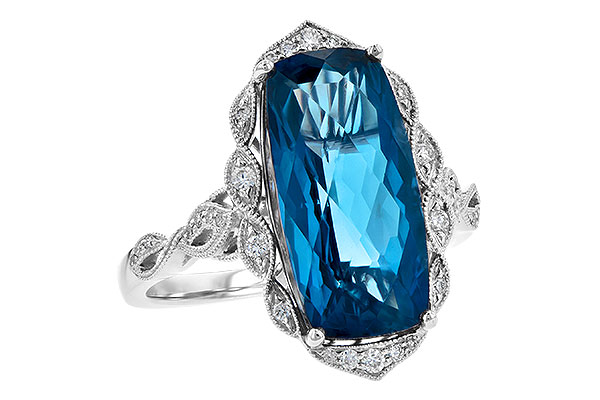 C236-19275: LDS RG 6.75 LONDON BLUE TOPAZ 6.90 TGW