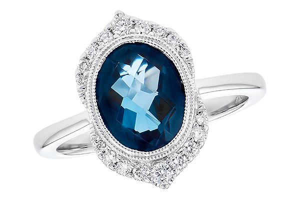 C318-98420: LDS RG 1.86 LONDON BLUE TOPAZ 2.00 TGW