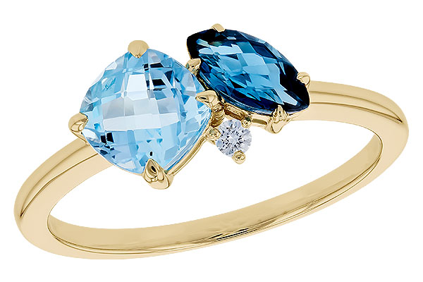 C319-83857: LDS RG 1.49 TW BLUE TOPAZ 1.52 TGW