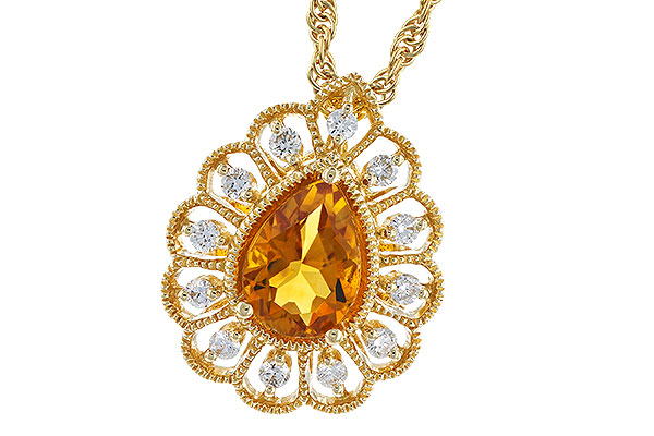 C319-84802: NECK .62 CITRINE .75 TGW