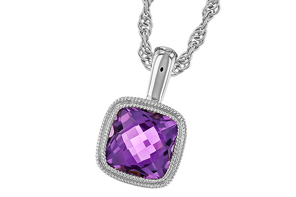 C319-88366: NECKLACE .82 AMETHYST