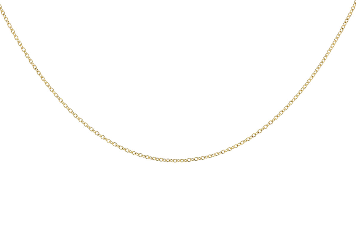 C319-88393: CABLE CHAIN (18IN, 1.3MM, 14KT, LOBSTER CLASP)