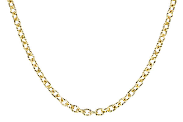 C319-88393: CABLE CHAIN (18IN, 1.3MM, 14KT, LOBSTER CLASP)